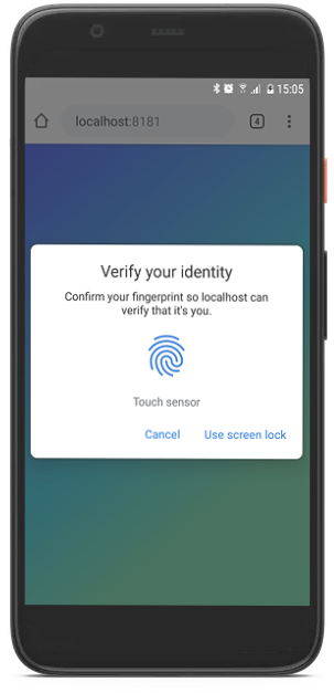 Web Authentication / WebAuthn on Android